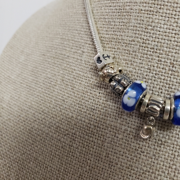 Pandora 11 spacer charm necklace 925 silver - Picture 3 of 13